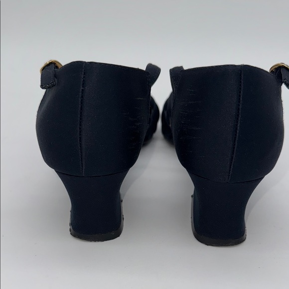 Jessica Ryan Navy Blue Heels with Ankle Straps Size 7.5 - Picture 8 of 9